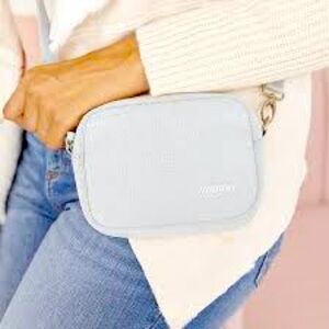 NWOT Vooray Grey Moto Crossbody Bag